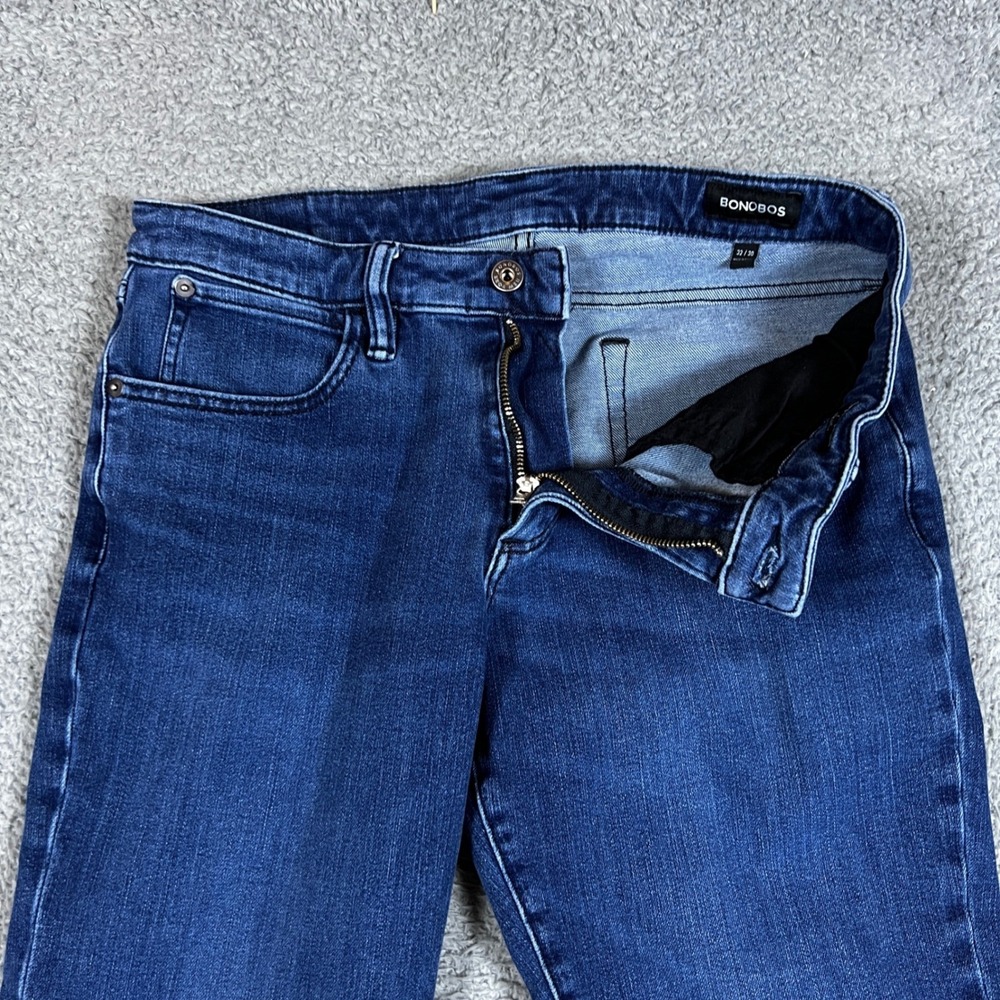 Bonobos Jeans Mens Fits 32x28 Blue Straight Leg‎ Dark Wash Casual Formal Office